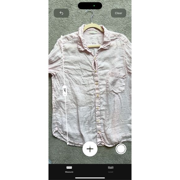 CP Shades Linen Marella Button Down Tunic Pastel Pink, Small, $235 C31 - Picture 6 of 8